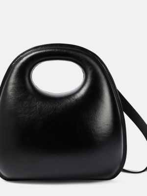 Кожаная сумка через плечо Lemaire черная
