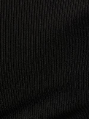 Jersey top z dolgimi rokavi Christopher Esber črna