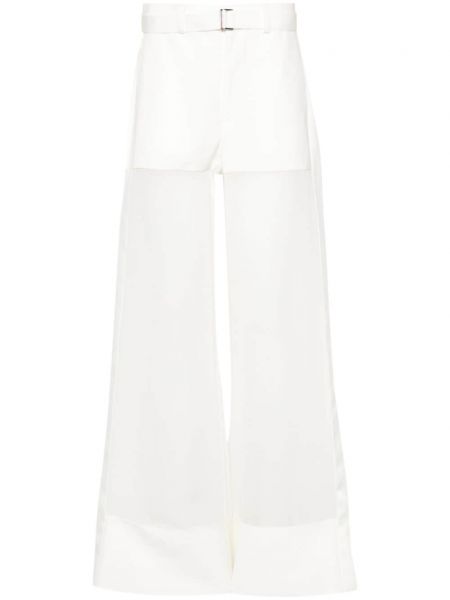 Pantalon palazzo Sacai blanc