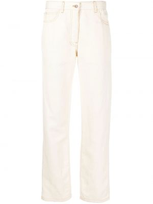 Jeans taille haute Giuliva Heritage blanc