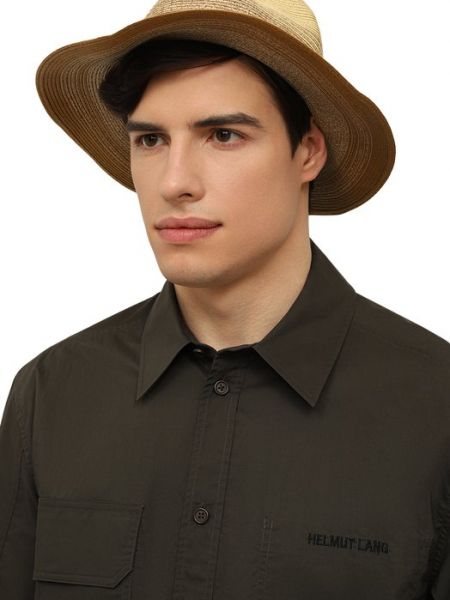 Шляпа Giorgio Armani бежевая