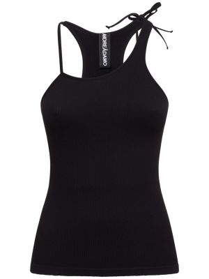 Top de tela jersey Andreadamo negro