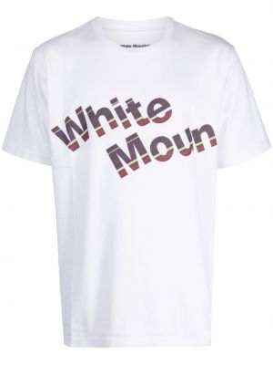 Βαμβακερή μπλούζα White Mountaineering λευκό