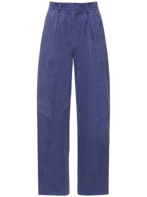 Кожени панталон синьо Blazé Milano