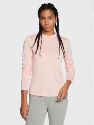 Slim fit priliehavé športové tričko Asics ružová