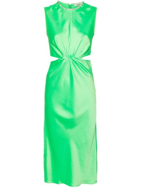 Μίντι φόρεμα Sandro πράσινο