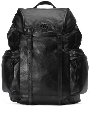 Kožený batoh Gucci čierna
