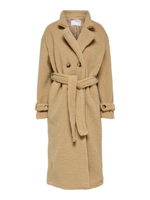 Cappotto invernale Selected Femme Petite beige