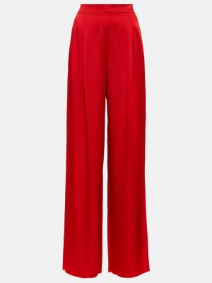 Pantalones bootcut de crepé Max Mara rojo