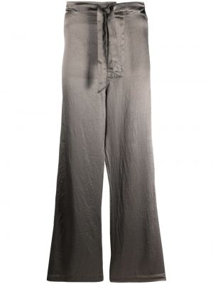 Relaxed сатенени панталон Maison Margiela сиво