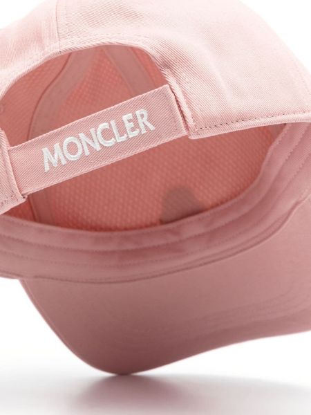 Kokvilnas cepure Moncler rozā