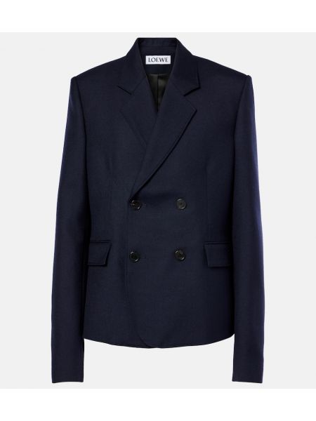 Ull blazer Loewe blå