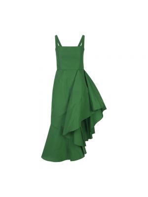 Sukienka koktajlowa Alexander Mcqueen zielona