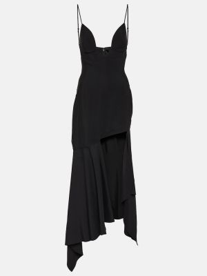 Μίντι φόρεμα Mugler μαύρο