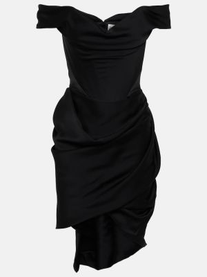 Mini vestido de crepé Vivienne Westwood negro