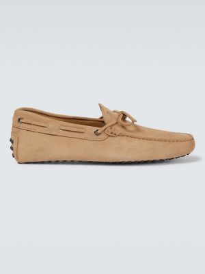 Loafers σουέντ Tod's μπεζ