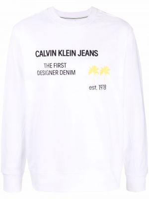 Sudadera Calvin Klein Jeans blanco