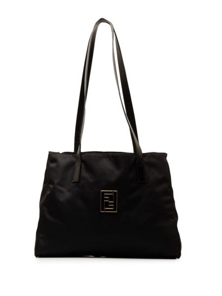 Найлонови шопинг чанта Fendi Pre-owned черно