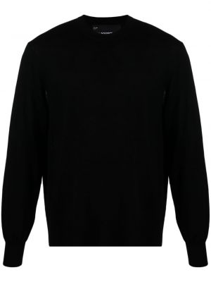 Vuneni džemper s okruglim izrezom Neil Barrett crna