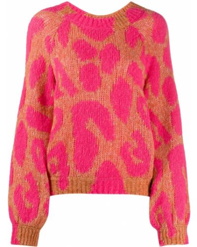 Jersey de punto leopardo de tela jersey Stella Mccartney rosa