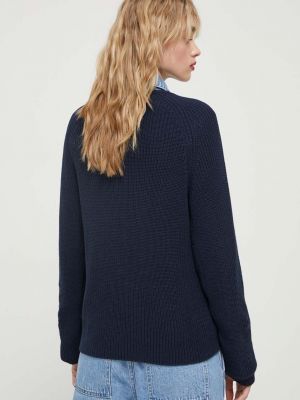Sweter bawełniany Marc O'polo niebieski