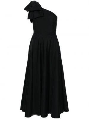 Βαμβακερή βραδινό φόρεμα με φιόγκο Giambattista Valli μαύρο