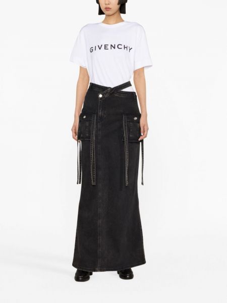 Bavlněné tričko s potiskem Givenchy bílé