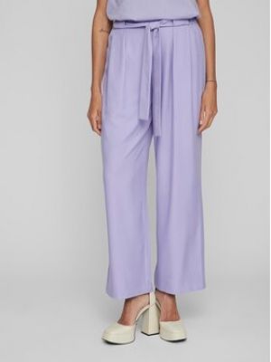 Vila Pantaloni din material Scarly 14082647  Relaxed Fit - violet