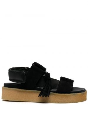 Wildleder sandale Clarks schwarz