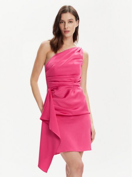 Slim fit koktejlové šaty Marella růžové