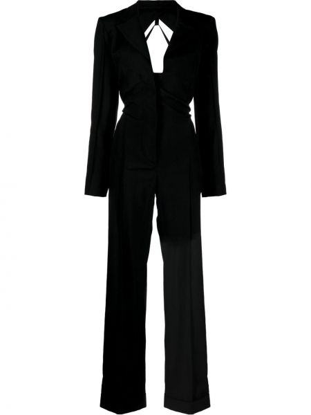 Ull lang jumpsuit Jacquemus svart