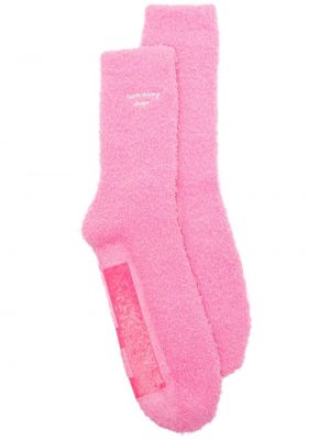 Ponožky s výšivkou Team Wang Design ružová