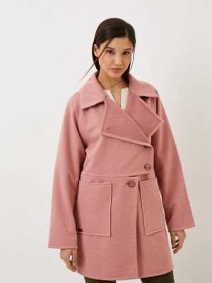 Пальто D`imma розовое