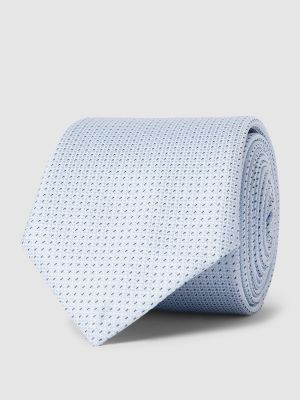 Jedwabny krawat Boss niebieski