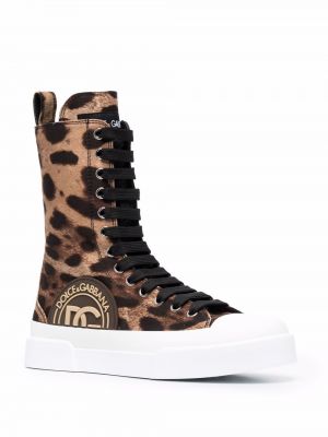 Zapatillas leopardo Dolce & Gabbana marrón