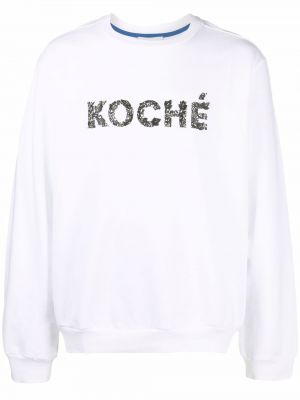 Суитчър с принт Koché бяло