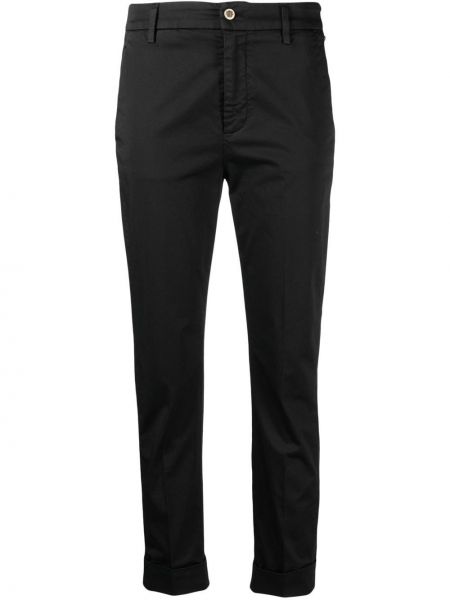 Укороченные брюки со средней посадкой Dondup, черные