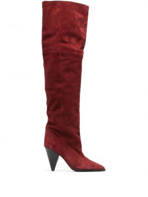 Zomšinės guminiai batai Isabel Marant raudona