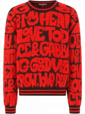 Пуловер с принт Dolce & Gabbana