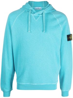 Hoodie Stone Island blå