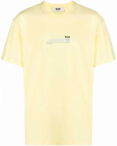Camiseta Msgm amarillo