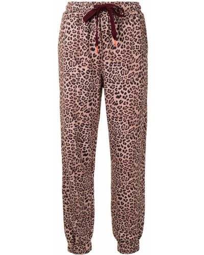 Pantalones de chándal leopardo The Upside marrón