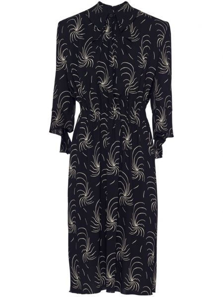 Φόρεμα σε στυλ πουκάμισο με σχέδιο από κρεπ Prada