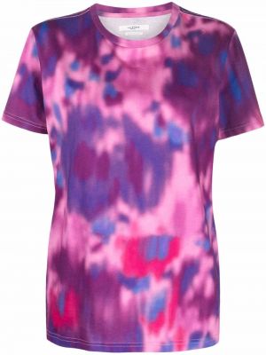 Tričko s potiskem Isabel Marant Etoile fialové