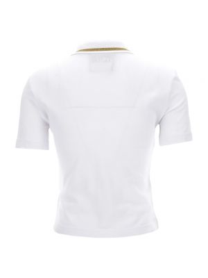 Koszulka slim fit Versace Jeans Couture biała