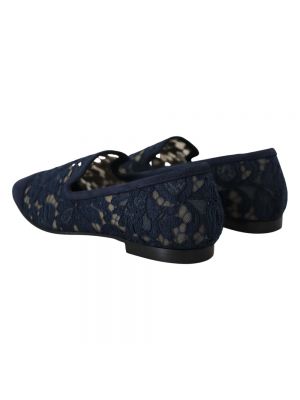 Loafers de cuero Dolce & Gabbana azul