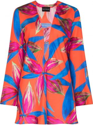 Trykt floral dress Louisa Ballou oransje