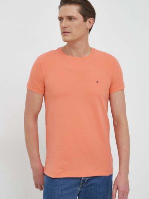 Тениска с дълъг ръкав Tommy Hilfiger оранжево