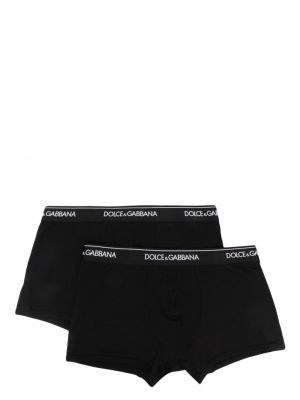 Bavlnené boxerky Dolce & Gabbana čierna