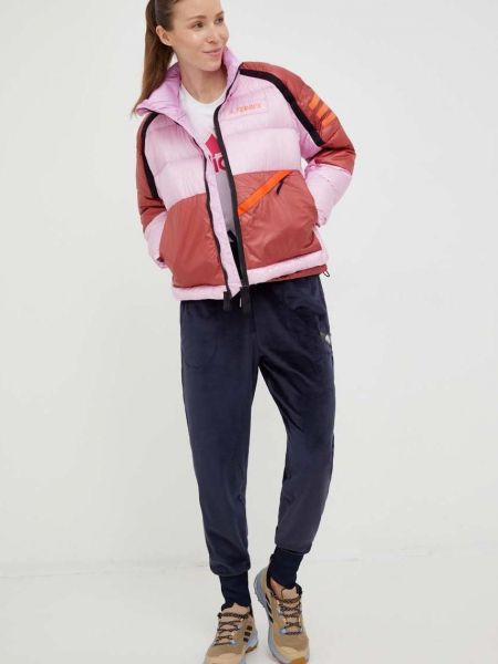 Pernata jakna Adidas Terrex ružičasta